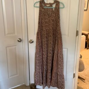 Paani Paisley Maxi Dress with tassel ties - size Large